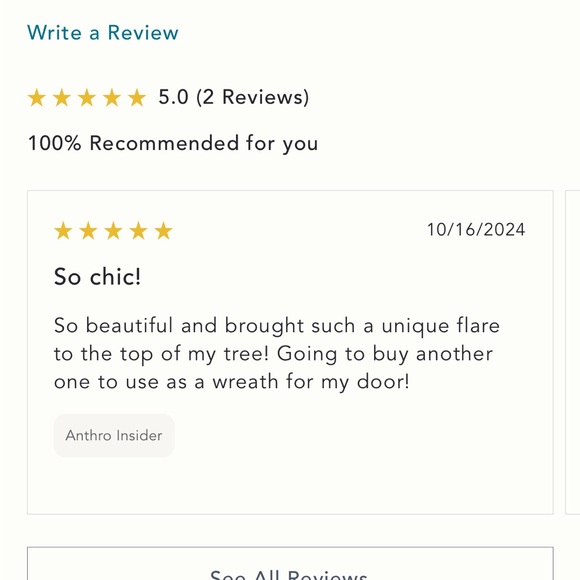 Gold Anthropologie Satin Bow Tree Topper - Picture 10 of 14